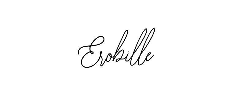 Design your own signature with our free online signature maker. With this signature software, you can create a handwritten (Bearetta-2O07w) signature for name Erobille. Erobille signature style 12 images and pictures png