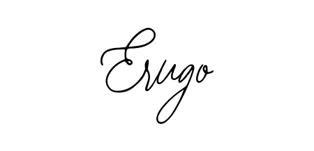 Looking for an artistic signature for Erugo? The Bearetta-2O07w calligraphy style gives a sophisticated flow suitable for business cards and emails. Erugo signature style 12 images and pictures png