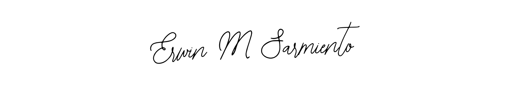 How to Draw Erwin M Sarmiento signature style? Bearetta-2O07w is a latest design signature styles for name Erwin M Sarmiento. Erwin M Sarmiento signature style 12 images and pictures png