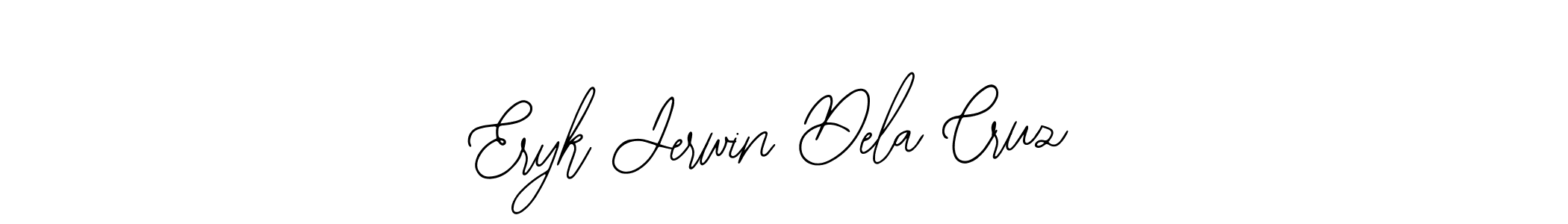 Also You can easily find your signature by using the search form. We will create Eryk Jerwin Dela Cruz name handwritten signature images for you free of cost using Bearetta-2O07w sign style. Eryk Jerwin Dela Cruz signature style 12 images and pictures png
