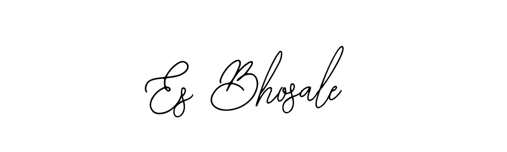 Create a beautiful signature design for name Es Bhosale. With this signature (Bearetta-2O07w) fonts, you can make a handwritten signature for free. Es Bhosale signature style 12 images and pictures png