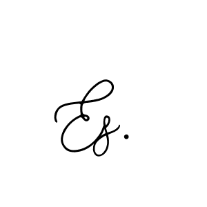 Create a beautiful signature design for name Es.. With this signature (Bearetta-2O07w) fonts, you can make a handwritten signature for free. Es. signature style 12 images and pictures png