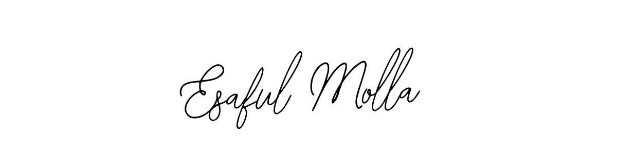 You should practise on your own different ways (Bearetta-2O07w) to write your name (Esaful Molla) in signature. don't let someone else do it for you. Esaful Molla signature style 12 images and pictures png