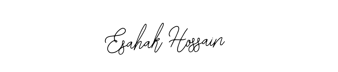 Make a beautiful signature design for name Esahak Hossain. With this signature (Bearetta-2O07w) style, you can create a handwritten signature for free. Esahak Hossain signature style 12 images and pictures png