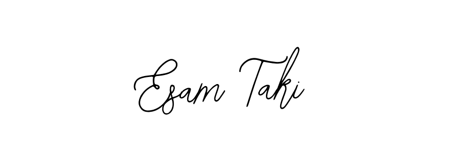 How to make Esam Taki name signature. Use Bearetta-2O07w style for creating short signs online. This is the latest handwritten sign. Esam Taki signature style 12 images and pictures png