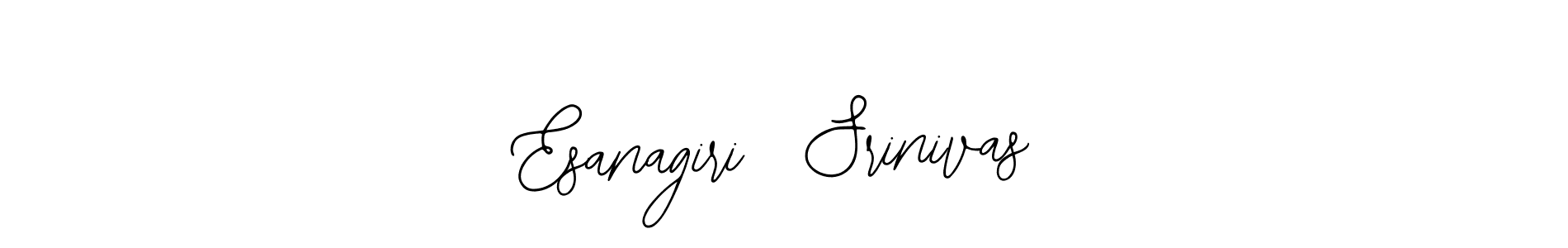 You should practise on your own different ways (Bearetta-2O07w) to write your name (Esanagiri  Srinivas) in signature. don't let someone else do it for you. Esanagiri  Srinivas signature style 12 images and pictures png