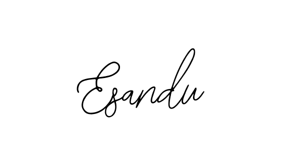 How to make Esandu name signature. Use Bearetta-2O07w style for creating short signs online. This is the latest handwritten sign. Esandu signature style 12 images and pictures png