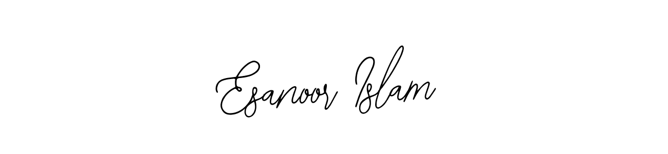How to Draw Esanoor Islam signature style? Bearetta-2O07w is a latest design signature styles for name Esanoor Islam. Esanoor Islam signature style 12 images and pictures png