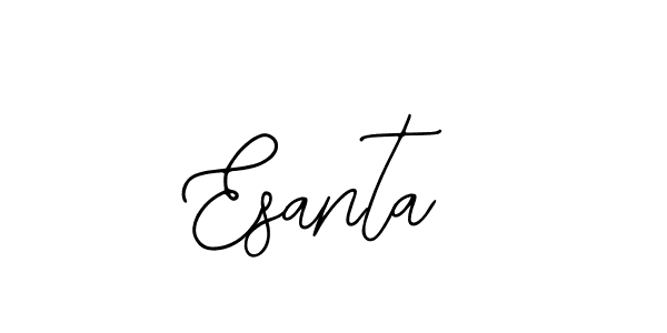 Make a beautiful signature design for name Esanta. With this signature (Bearetta-2O07w) style, you can create a handwritten signature for free. Esanta signature style 12 images and pictures png