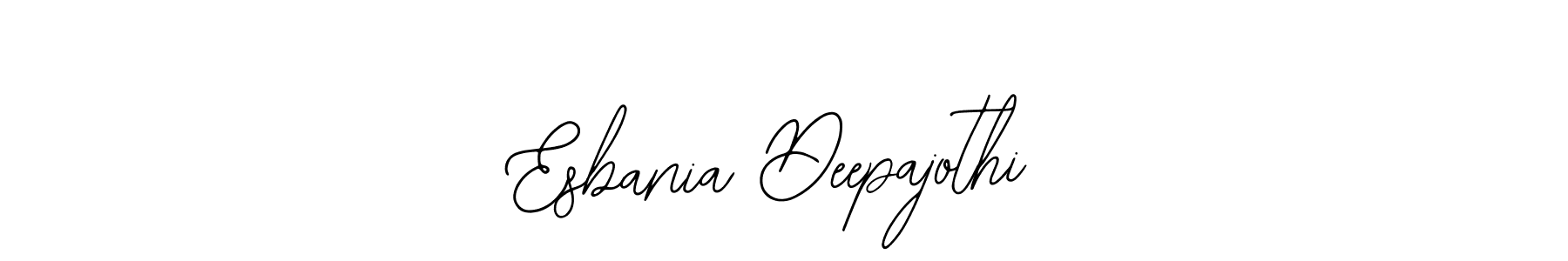 How to make Esbania Deepajothi signature? Bearetta-2O07w is a professional autograph style. Create handwritten signature for Esbania Deepajothi name. Esbania Deepajothi signature style 12 images and pictures png