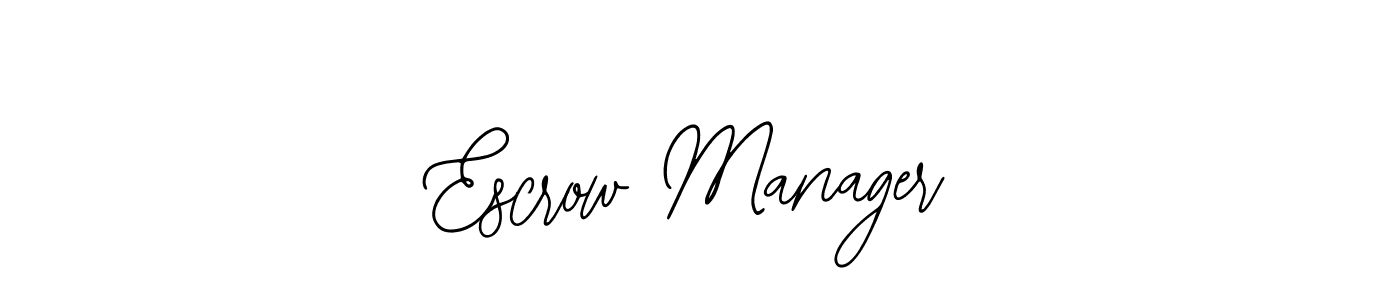 Make a short Escrow Manager signature style. Manage your documents anywhere anytime using Bearetta-2O07w. Create and add eSignatures, submit forms, share and send files easily. Escrow Manager signature style 12 images and pictures png