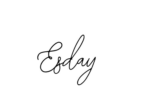 You should practise on your own different ways (Bearetta-2O07w) to write your name (Esday) in signature. don't let someone else do it for you. Esday signature style 12 images and pictures png