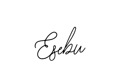 You should practise on your own different ways (Bearetta-2O07w) to write your name (Esebu) in signature. don't let someone else do it for you. Esebu signature style 12 images and pictures png