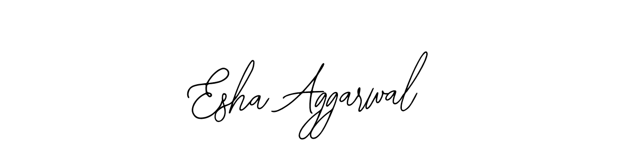 Create a beautiful signature design for name Esha Aggarwal. With this signature (Bearetta-2O07w) fonts, you can make a handwritten signature for free. Esha Aggarwal signature style 12 images and pictures png