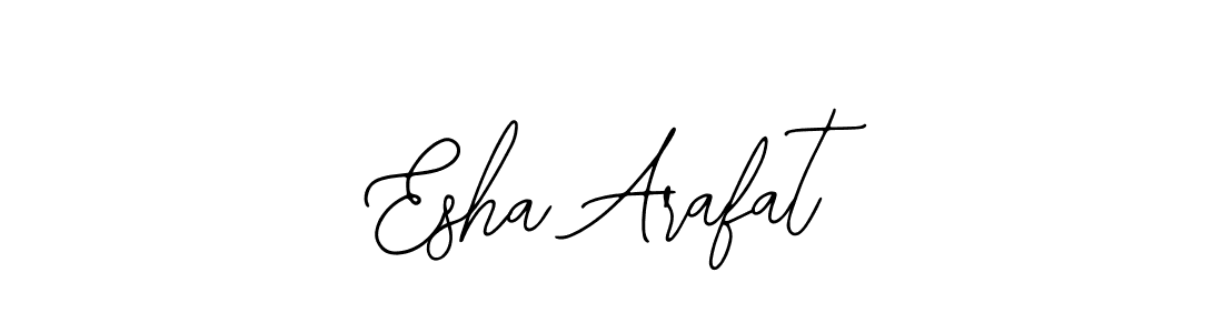Design your own signature with our free online signature maker. With this signature software, you can create a handwritten (Bearetta-2O07w) signature for name Esha Arafat. Esha Arafat signature style 12 images and pictures png