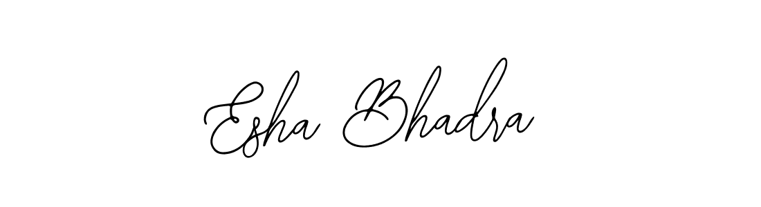 Make a beautiful signature design for name Esha Bhadra. With this signature (Bearetta-2O07w) style, you can create a handwritten signature for free. Esha Bhadra signature style 12 images and pictures png
