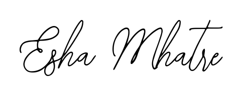 Master the art of signing with Esha Mhatre written in fluent Bearetta-2O07w script. A great template to practice and refine your handwriting. Esha Mhatre signature style 12 images and pictures png
