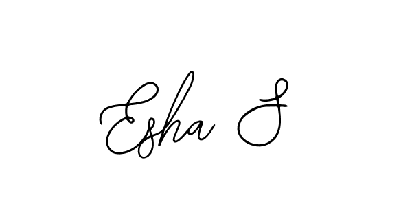 Design your own signature with our free online signature maker. With this signature software, you can create a handwritten (Bearetta-2O07w) signature for name Esha S. Esha S signature style 12 images and pictures png