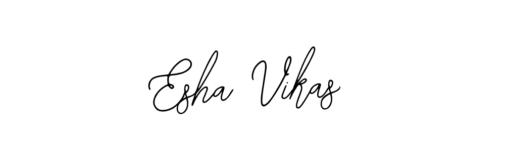 Also we have Esha Vikas name is the best signature style. Create professional handwritten signature collection using Bearetta-2O07w autograph style. Esha Vikas signature style 12 images and pictures png