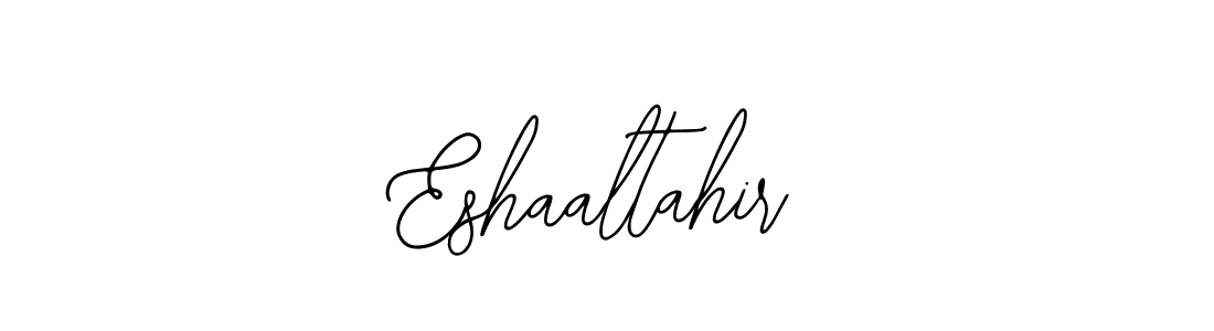 Make a beautiful signature design for name Eshaaltahir. With this signature (Bearetta-2O07w) style, you can create a handwritten signature for free. Eshaaltahir signature style 12 images and pictures png