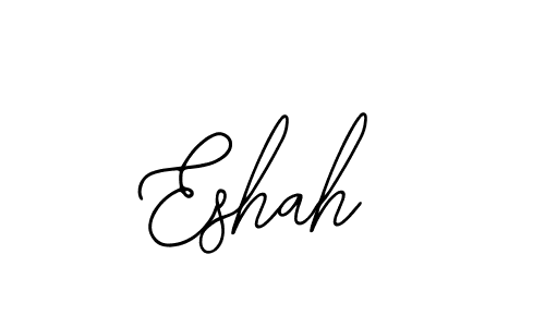 The best way (Bearetta-2O07w) to make a short signature is to pick only two or three words in your name. The name Eshah include a total of six letters. For converting this name. Eshah signature style 12 images and pictures png