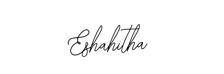 Create a beautiful signature design for name Eshahitha. With this signature (Bearetta-2O07w) fonts, you can make a handwritten signature for free. Eshahitha signature style 12 images and pictures png