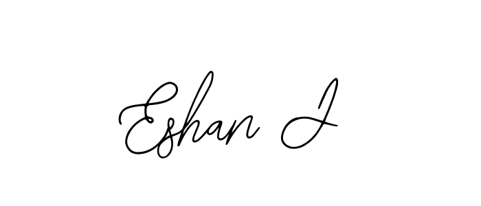 Use a signature maker to create a handwritten signature online. With this signature software, you can design (Bearetta-2O07w) your own signature for name Eshan J. Eshan J signature style 12 images and pictures png