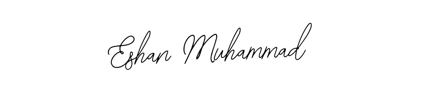 Bearetta-2O07w is a professional signature style that is perfect for those who want to add a touch of class to their signature. It is also a great choice for those who want to make their signature more unique. Get Eshan Muhammad name to fancy signature for free. Eshan Muhammad signature style 12 images and pictures png