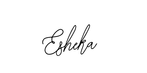 Design your own signature with our free online signature maker. With this signature software, you can create a handwritten (Bearetta-2O07w) signature for name Esheka. Esheka signature style 12 images and pictures png