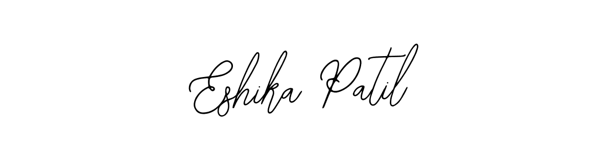 This is the best signature style for the Eshika Patil name. Also you like these signature font (Bearetta-2O07w). Mix name signature. Eshika Patil signature style 12 images and pictures png