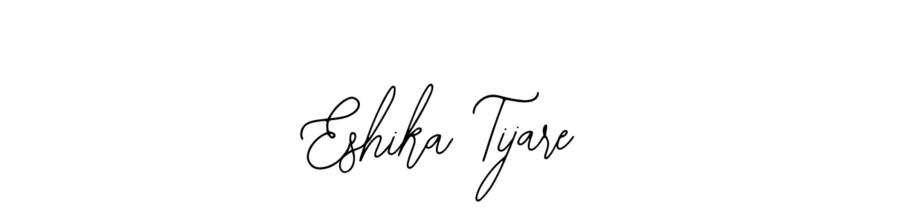 Create a beautiful signature design for name Eshika Tijare. With this signature (Bearetta-2O07w) fonts, you can make a handwritten signature for free. Eshika Tijare signature style 12 images and pictures png