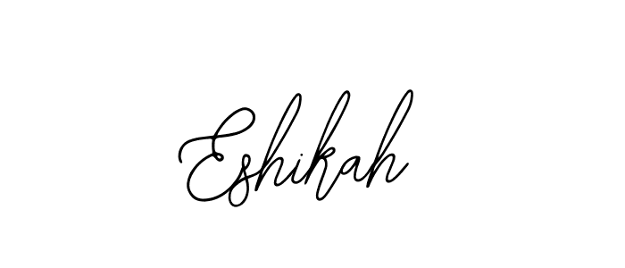 You should practise on your own different ways (Bearetta-2O07w) to write your name (Eshikah) in signature. don't let someone else do it for you. Eshikah signature style 12 images and pictures png