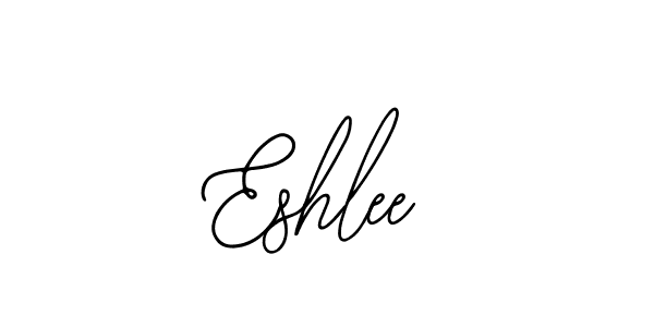 Use a signature maker to create a handwritten signature online. With this signature software, you can design (Bearetta-2O07w) your own signature for name Eshlee. Eshlee signature style 12 images and pictures png