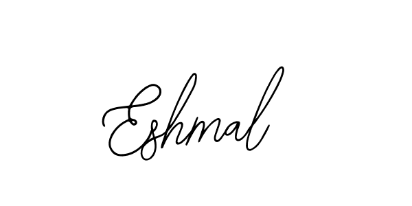 if you are searching for the best signature style for your name Eshmal. so please give up your signature search. here we have designed multiple signature styles  using Bearetta-2O07w. Eshmal signature style 12 images and pictures png