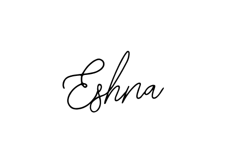 How to make Eshna signature? Bearetta-2O07w is a professional autograph style. Create handwritten signature for Eshna name. Eshna signature style 12 images and pictures png