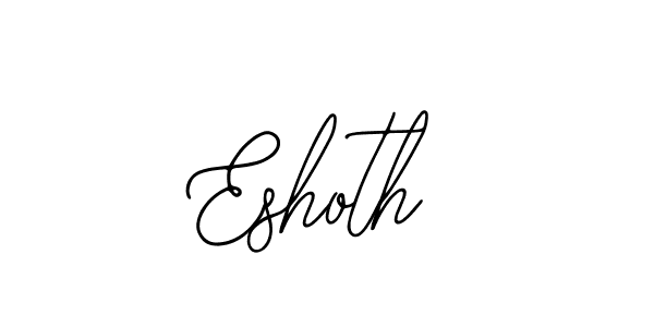 Use a signature maker to create a handwritten signature online. With this signature software, you can design (Bearetta-2O07w) your own signature for name Eshoth. Eshoth signature style 12 images and pictures png