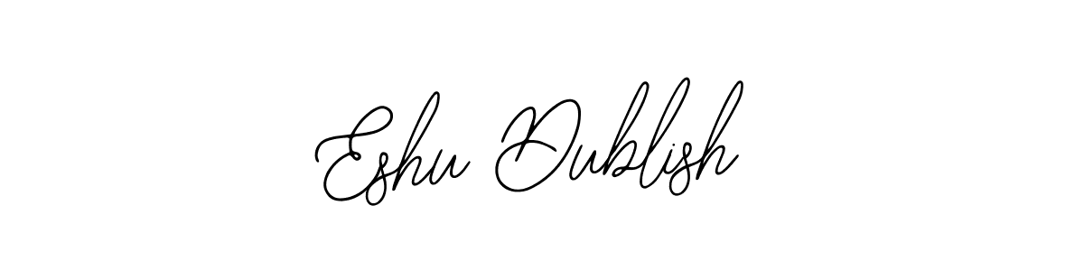 The best way (Bearetta-2O07w) to make a short signature is to pick only two or three words in your name. The name Eshu Dublish include a total of six letters. For converting this name. Eshu Dublish signature style 12 images and pictures png