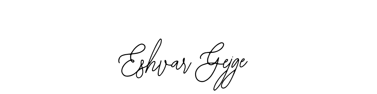 You can use this online signature creator to create a handwritten signature for the name Eshvar Gejge. This is the best online autograph maker. Eshvar Gejge signature style 12 images and pictures png