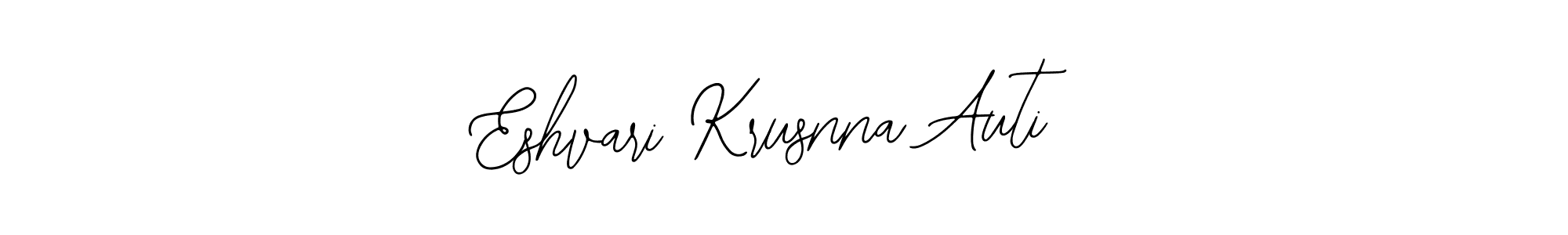 How to Draw Eshvari Krusnna Auti signature style? Bearetta-2O07w is a latest design signature styles for name Eshvari Krusnna Auti. Eshvari Krusnna Auti signature style 12 images and pictures png