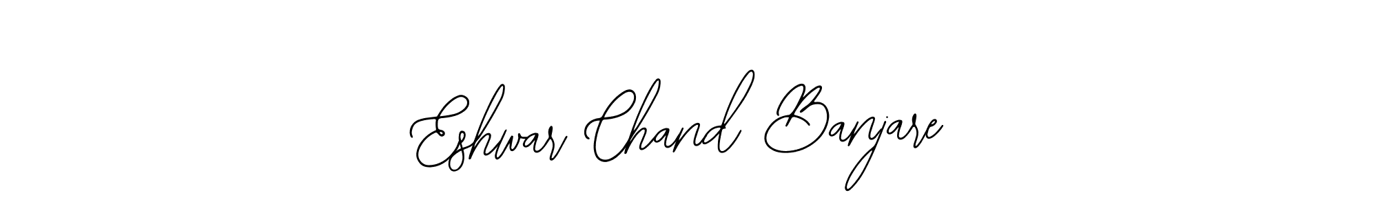 Design your own signature with our free online signature maker. With this signature software, you can create a handwritten (Bearetta-2O07w) signature for name Eshwar Chand Banjare. Eshwar Chand Banjare signature style 12 images and pictures png