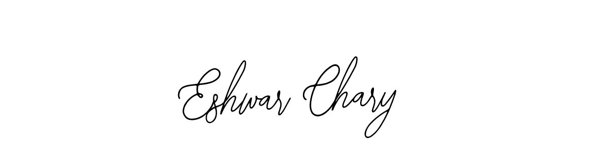 Also You can easily find your signature by using the search form. We will create Eshwar Chary name handwritten signature images for you free of cost using Bearetta-2O07w sign style. Eshwar Chary signature style 12 images and pictures png