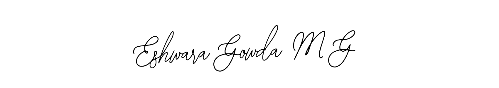 You can use this online signature creator to create a handwritten signature for the name Eshwara Gowda M G. This is the best online autograph maker. Eshwara Gowda M G signature style 12 images and pictures png