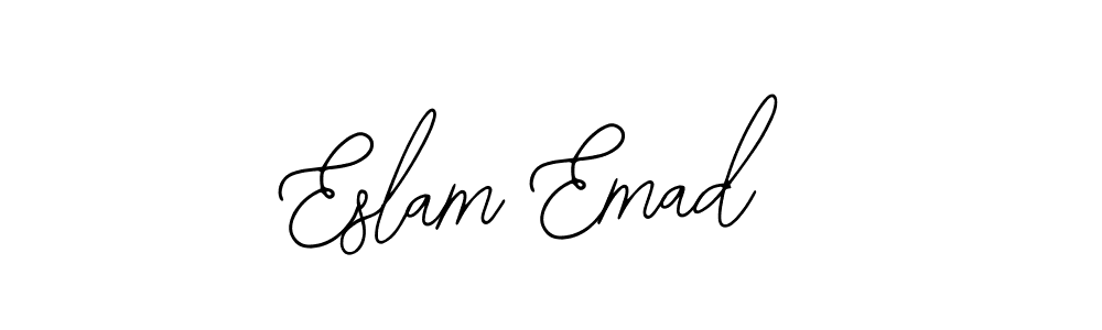 Design your own signature with our free online signature maker. With this signature software, you can create a handwritten (Bearetta-2O07w) signature for name Eslam Emad. Eslam Emad signature style 12 images and pictures png