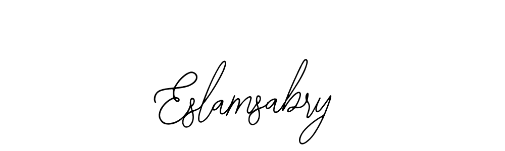 How to make Eslamsabry signature? Bearetta-2O07w is a professional autograph style. Create handwritten signature for Eslamsabry name. Eslamsabry signature style 12 images and pictures png
