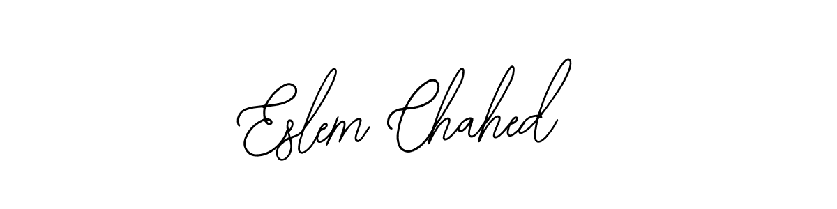 Eslem Chahed stylish signature style. Best Handwritten Sign (Bearetta-2O07w) for my name. Handwritten Signature Collection Ideas for my name Eslem Chahed. Eslem Chahed signature style 12 images and pictures png