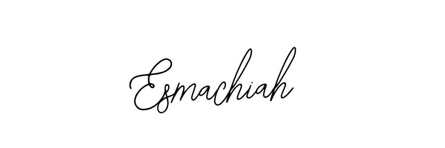 Design your own signature with our free online signature maker. With this signature software, you can create a handwritten (Bearetta-2O07w) signature for name Esmachiah. Esmachiah signature style 12 images and pictures png