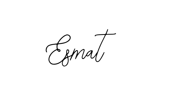 How to make Esmat  name signature. Use Bearetta-2O07w style for creating short signs online. This is the latest handwritten sign. Esmat  signature style 12 images and pictures png