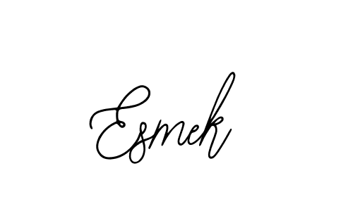 if you are searching for the best signature style for your name Esmek. so please give up your signature search. here we have designed multiple signature styles  using Bearetta-2O07w. Esmek signature style 12 images and pictures png