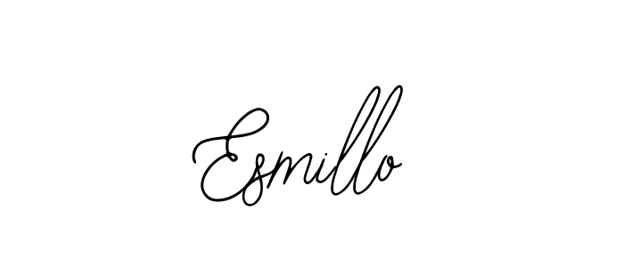 Bearetta-2O07w is a professional signature style that is perfect for those who want to add a touch of class to their signature. It is also a great choice for those who want to make their signature more unique. Get Esmillo name to fancy signature for free. Esmillo signature style 12 images and pictures png