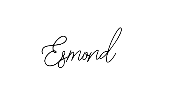 You should practise on your own different ways (Bearetta-2O07w) to write your name (Esmond) in signature. don't let someone else do it for you. Esmond signature style 12 images and pictures png
